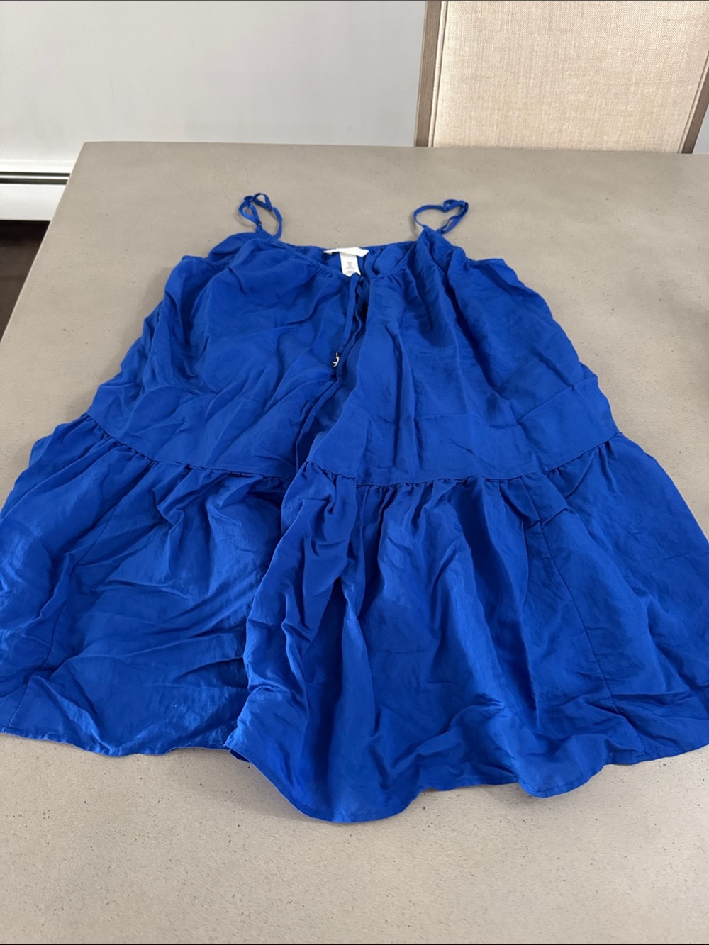 Women’s ' Royal Blue Tiered Spaghetti-Strap Dress